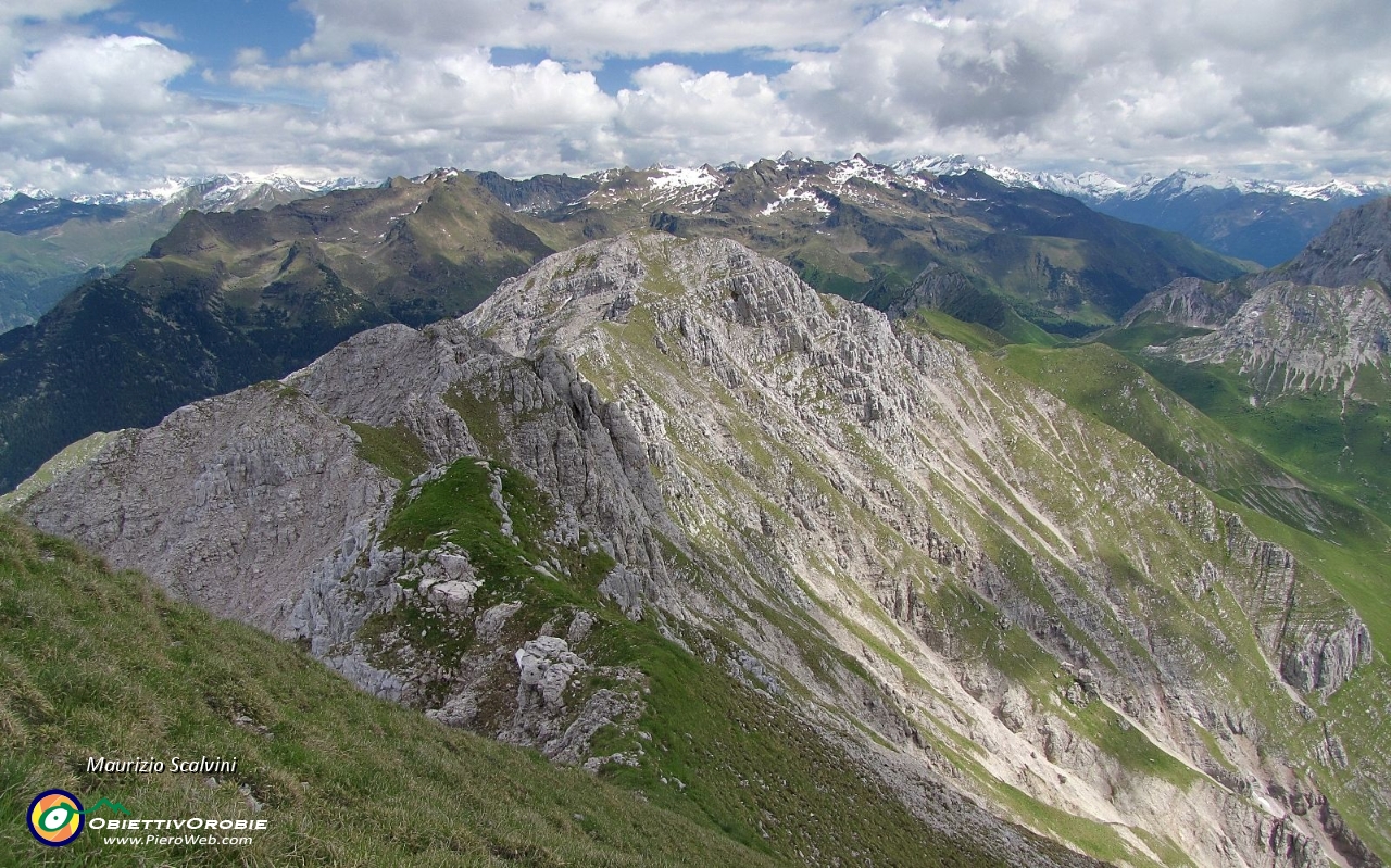 38 Panorama verso il Pizzo di Roncobello e le Orobie....JPG